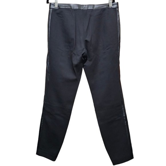 Tory Burch Black Trousers leggings‎ with Faux Leather size Medium - Picture 2 of 10